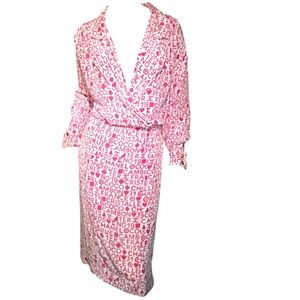 Authentic Vintage CHANEL Grafitti Silk Shirt Dress